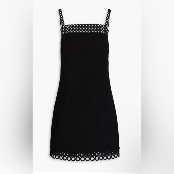 Jonathan Simkhai Marlie Mini Dress in Black Size 2 NWT Sleeveless Square Neck - Picture 4 of 4